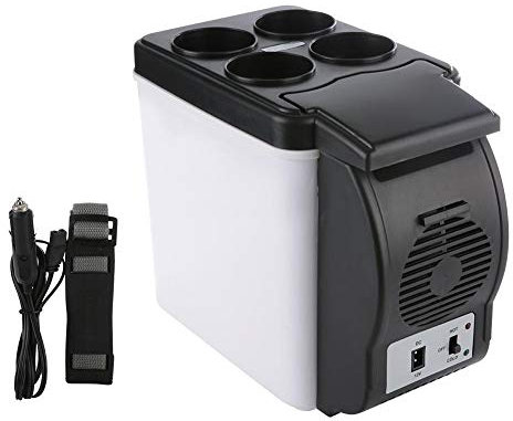 6L Mini Car Frigorifero Auto da campeggio Frigo elettrico Box Cooler e Warmer Congelatore portatile per Camping Car Boating Bar