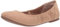 Amazon Essentials Women's Belice Slip On Ballet Flat, Tan Microsuede, 6 UK