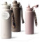 MAMEIDO Thermosflasche mit Strohhalm personalisiert 500ml, Trinkflasche Kinder Edelstahl isoliert, Namensgravur als personalisiertes Geschenk (personalisiert, 0,5l)