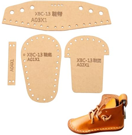 Shoes Pattern Stencil, Acrylic templates,4 Pcs Acrylic Cartoon Shoes Template Reusable Template Pattern DIY Craft Stencil Tools for Patch Work Leather Craft Quilting Sewing Tool