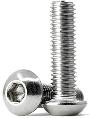 (20 Stück) M8x20mm Linsenkopfschrauben mit Innensechskant 304 Edelstahl Innensechskantschraube Vollgewinde