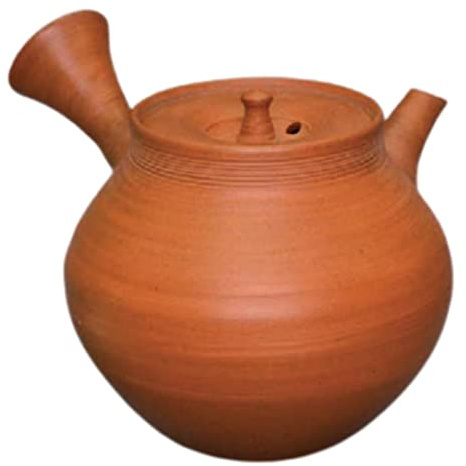 Teapot Kyusu Tokoname - FUGETSU - Orange - 160 ml cc - Ceramic Mesh - Potter's Wheel