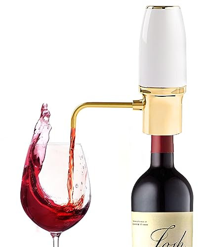 Aireador de vino eléctrico, dispensador automático de vino con boquilla recargable por USB, decantador de vino eléctrico y vertedor de vino, el mejor regalo para los amantes del vino