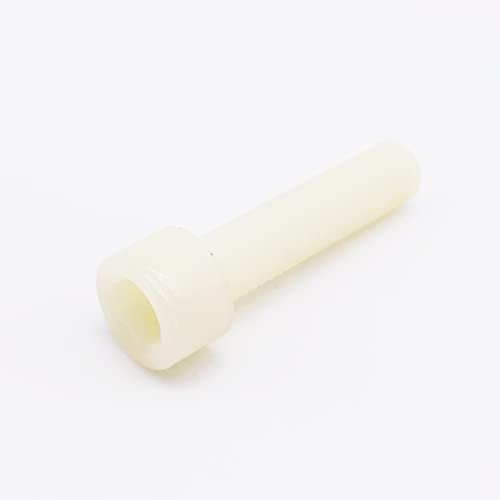 Pernos de expansión, pernos de anclaje, Pernos M6/M8 Tornillos de cabeza hueca hexagonal Perno de nylon Blanco roto Paquete de 100 pernos de anclaje (Longitud: 8 mm, Tamaño: M6) (Color : 5mm_M6) ( Col