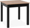 Newfurn Esstisch Tisch Wildeiche Esszimmertisch Küchentisch Speisetisch II 80x76,5X 80 cm (BxHxT) ausziehbar inkl. 40cm Tischplatte Wildeiche Küchentisch Speisetisch