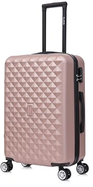 CELIMS - Maleta Mediana | Maleta Mediana 4 Ruedas | Maleta de Viaje 20kg | Oro Rosa