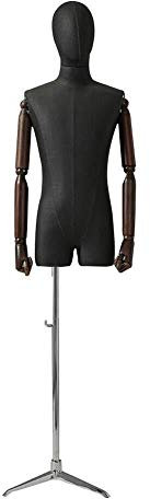 Professionelle Schneiderpuppe, männlich, Torso, Körperhöhe, verstellbar, quadratische Platte, Basis, Anzughose, Show (Farbe: C) (D)