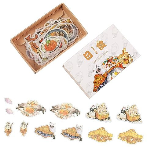 SEWACC 4 Boxen Box Aufkleber Album Aufkleber Sammelalbum Briefpapier Dekorative Album Tagebuch Scrapbooking Etiketten