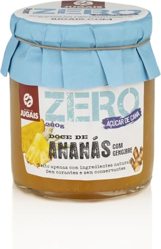 Mermelada de Piña y Jengibre Sin Azúcar Añadido | Conservas Dulces con Frutas Frescas | Sin Azúcar de Caña, Natural y Saludable | Ideal para Desayunos y Repostería | 280g