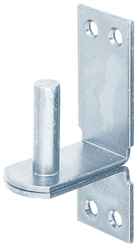 Alberts 844608 Kloben auf Platte | in den Ausführungen mit DI oder DII-Haken | galvanisch verzinkt, Dickschichtschutz | Dornmaß Ø16 mm | Platte 113 x 40 mm | 10er Set