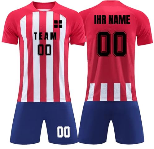 Generisch Trikot Mit Eigenem Namen Nummer Logo, Fussball Trikot Personalisiert Erwachsene Kinder, Trikot Selber Gestalten, Fußball Trikot Kinder Set #12
