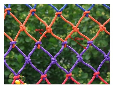 Kinder Klettergerüst NetzTreehouse Strickleiter, for Kinder Anti-Fall-Netz for Baumhaus-Spielplatz-Sicherheitsnetz, Outdoor, Zaunnetz, Indoor(1 * 2m(3.3 * 6.6ft))