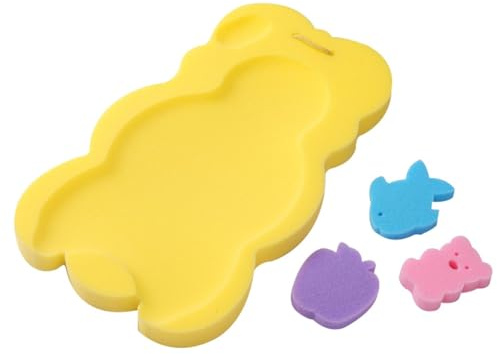 Baby Bad Schwamm Für Baby-Badewanne Baby Badematte Baby Badekissen Rutschfestes Kissen Wanne Schwammmatte Babywannenmatte Baby Badewanne Pad Baby Badesitz Neugeborene Baby Bad Stützkissen