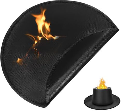 OFFSCH Feuerstellenmatte Rutschfeste Grillmatte Aus Hitzebeständigem Material Bodenschutzmatte Für Draußen Hitzebeständig Leicht Zu Reinigen