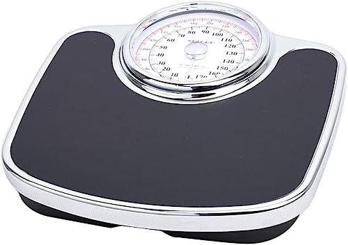 QXIWAOE Báscula para médicos con Poste de Altura, báscula de baño analógica, báscula Personal de Salud mecánica, dial de Escala Doble Grande, 180 kg/390 Libras, para Gimnasio, hogar y Hospital