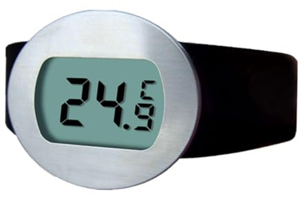 BEBEMOKO Thermometer for Wine Milk Bottles Digital Display Portable Easy to Use for Kitchen