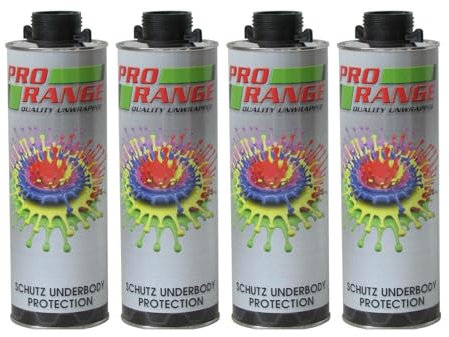 Pro Range Schutz Paint 4 x 1 Litre Bottle Underseal/Underbody/Schutz Protection Can be applied Smooth or Textured. Protect your chasis from Rust, Stone Chips, etc