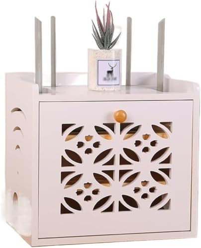 Kabel Tidy Box Holzkabel Tidy Box Router Storage Box Home Draht Management Speicherbox Speicher Drähte Keeper Halter Schreibtisch Kabelkabel, D.