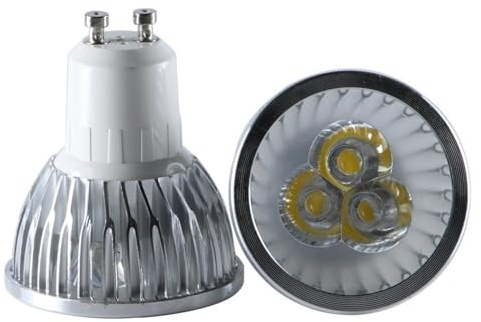 YXJX low voltage bulbs, Confezione da 10 faretti a LED da soffitto GU10 DC12v/24v 3W faretti in alluminio illuminazione domestica lampadina(Warm White,Ac Dc 24v)