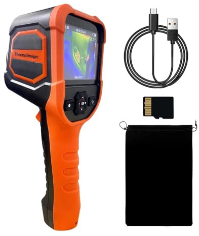 AYJYZHIAG Imageur Thermique Infrarouge à résolution IR 210x160, caméra d'imagerie Thermique Portable de 300,000 Pixels avec écran d'affichage Couleur de 3.5 Pouces