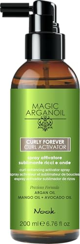 Nook Curly Forever Curl Activator 200ml | Spray attivatore sublimante ricci senza alcool per tutti i tipi di ricci e onde