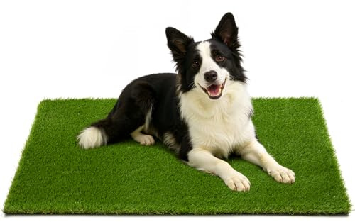 JOLLYDAY Artificial Grass Turf Grass for Dogs & Outdoor Use, Realistic Fake Lawn Grass for Patio, Garden, Balcony, Durable Turf for Indoor Outdoor Mats (47.3 x 31.5 in)