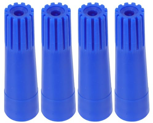 COLLBATH 4pcs Threaded Extension Pole Adapter for Household Cleaning Tools American-Style Broom Handle Connector Versatile Pole Extender Tips for Mops Painting Dusting and Sweeping
