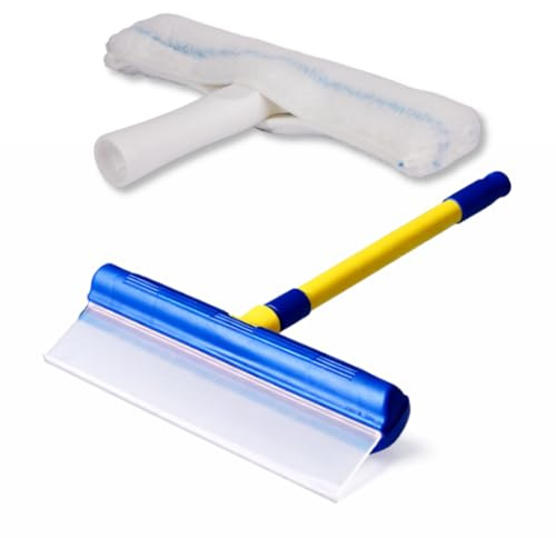 NANOPROTECTION Raclette à Vitres AquaBLADE en Silicone avec Réservoir | Kit Nettoyage de Fenêtre | Qualité Professionnelle