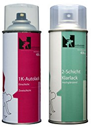 profiautolacke Spray Mercedes 744 Brillantsilber - Db 9744 Basis-+Klarlack (2x400ml Set)