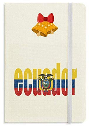 Ecuador País Bandera Nombre Cuaderno Diario mas Jingling Bell