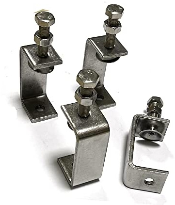 JVJ 4stk C Klemme Delstahl Heavy Duty trägerklemme 65mm für zwingen Klemmen Spanner, Holzarbeiten Werkzeug Heimwerken Autoreparatur