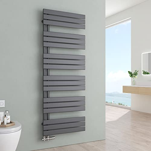 S'AFIELINA Badheizkörper Paneel Heizkörper Bad 1599x600mm Handtuchheizkörper Seitenanschlusss 1005 Watt Handtuchtrockner mit Anschluss Links oder Rechts (Anthrazit)