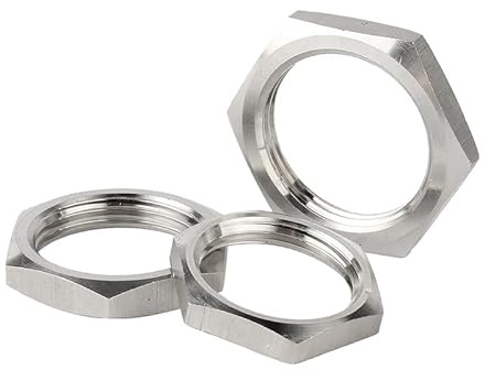 TOFIMA 5 pièces/lot 304 Acier Inoxydable écrou Hexagonal écrou de raccord de Tuyau écrous M8 M10 M12 M14 M16 M18 M20 M22 M24 M25- M40 Pas 1mm 1.5mm métrique Femelle (Size : M22x1.5x30x5 (5pcs))