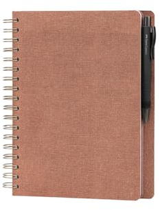 Faber-Castell - Notizbuch Set Sienna mit Poly Ball Kugelschreiber | Blanko Notizbuch mit 18 Seiten und Kugelschreiber Poly Ball schwarz