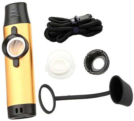 ibasenice Kazoo Instrument Für Erwachsene Leicht Spielbar Metall Starkes Klang Ergonomische Form Passt Zu Gitarre Ukulele Keyboard Für Musikdarbietungen Einfach Zu Transportieren Verstauen
