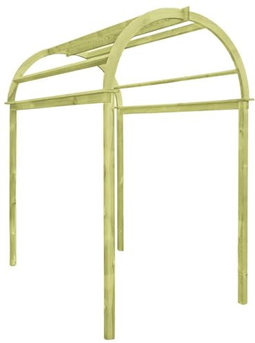 ShGaxin Arc treillis, arche de jardin extérieur, rosier grimpant, arche de mariage, arche pour plantes grimpantes, arche de fleurs, en bois de pin imprégné, 125 x 150 x 235 cm