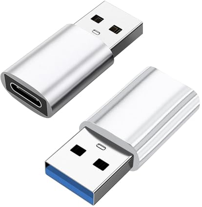 Convertidor Tipo C - Adaptador USB A A USB C | Adaptador De Transferencia De Datos De Alta Velocidad USB C Hembra A USB 3.0 Macho, Conectar Unidades Flash USB, Discos Duros Externos Y Mú