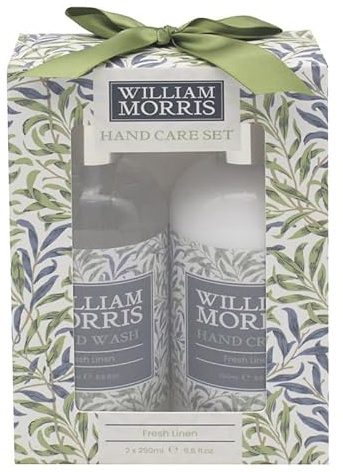 The Leonardo Collection William Morris Willow Bough Vegan Hand Care | Nourishing Skincare, Lip Conditioning, Hydrating Formula, Elegant Design, Portable Set, Gift Choice