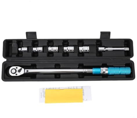 Yominerr Llave Dinamométrica Ajustable para Reparación de Bicicletas, Juego de Herramientas Manuales de 1/2 Pulgada, 20-220 M