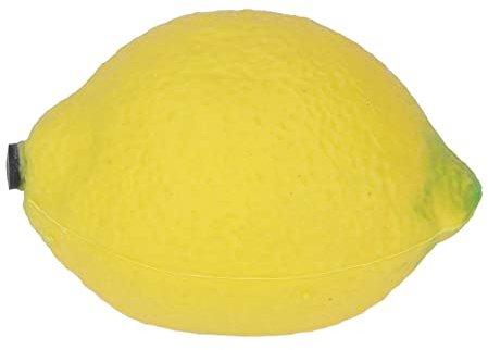 RiToEasysports Fruit Toys, Fruits Shaker Maraca Fruits Percussion Toy Plastic Musical Instrument with Rounded Corners for Kids (Lemon)