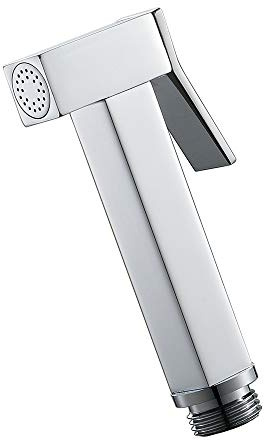 Testa spruzzatore portatile in ottone per WC, spruzzatore portatile per pannolino da bagno per una pulizia efficiente del WC, finitura D, facile da usare e installare