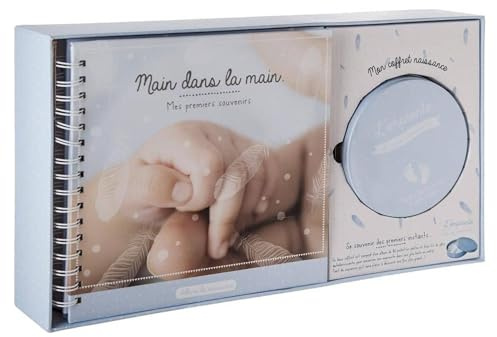 Geburtsalbum mit blauem Abdruck