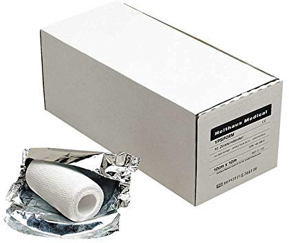 Holthaus Medical YPSIFORM Zinkleimbinde, Binde, Stützverband, längselastisch, halbstarr, 10cmx10m, 10St