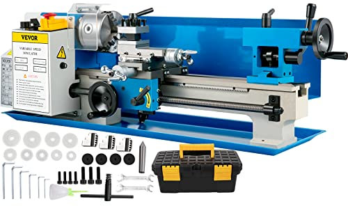VEVOR 550W Mini-Metalldrehmaschine Präzisionsdrehmaschine 7x14 Zoll Mini-Drehmaschine 2500 U/min Mini-Metalldrehmaschine mit variabler Geschwindigkeit