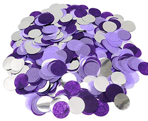 VCOSTORE 50g Konfetti Hochzeit Mehrfarbig, 6000 Stück Konfetti Papier Geburtstag Runde Confetti Streudeko Seidenpapier Partydeko für Versammlungen, Feste und Jubiläen