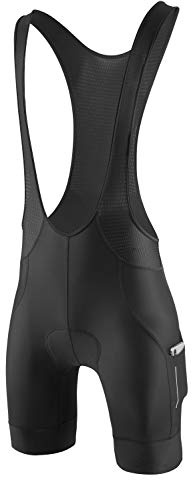 baleaf Men's Cycling Bib Shorts 4D Padded, Road Bike Cycling Bibs Biking Bicycle Shorts Gel Pockets UPF50+ Black L