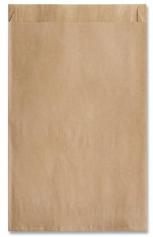 Bagcraft 300100 EcoCraft 6.5 in. x 8 in. Grease-Resistant Sandwich Bags - Natural (2000/Carton)