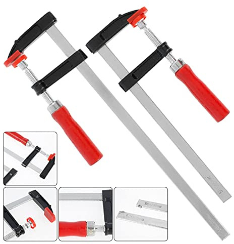 2Pcs F Clamps Bar Clamps Set Heavy Duty Quick Slide Wood Clamps 8-Inch 12-Inch Woodworking Bar Clips Steel F Style Welding Clamp-Poland,8 inch and 12 inch
