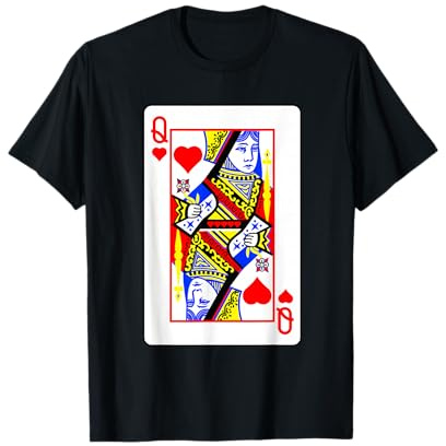 Herzdamen Poker Kartenspiele Spielkarten Black Jack T-Shirt