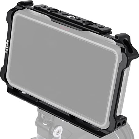 CaTeFo Ninja V Cage pour écrans Atomos, compatible avec Ninja V+, Ultra, Shinobi, ZATO, rail NATO intégré et griffe VN02
